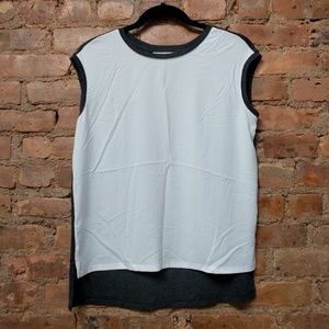 White and gray shirt